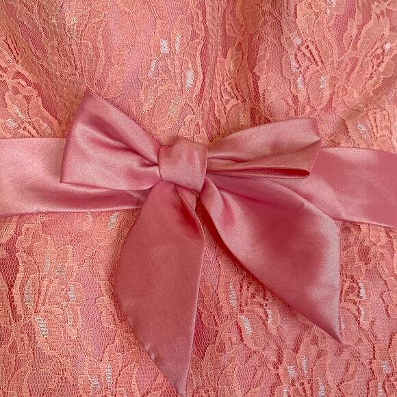 Vintage Y2K Winnie Couture Pink Sweetheart Tea Dress Strapless Size XS 0 2 Prom - Picture 4 of 8
